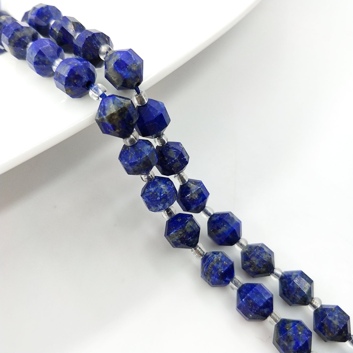 -------DIY 8mm olive faceted gemstone beads