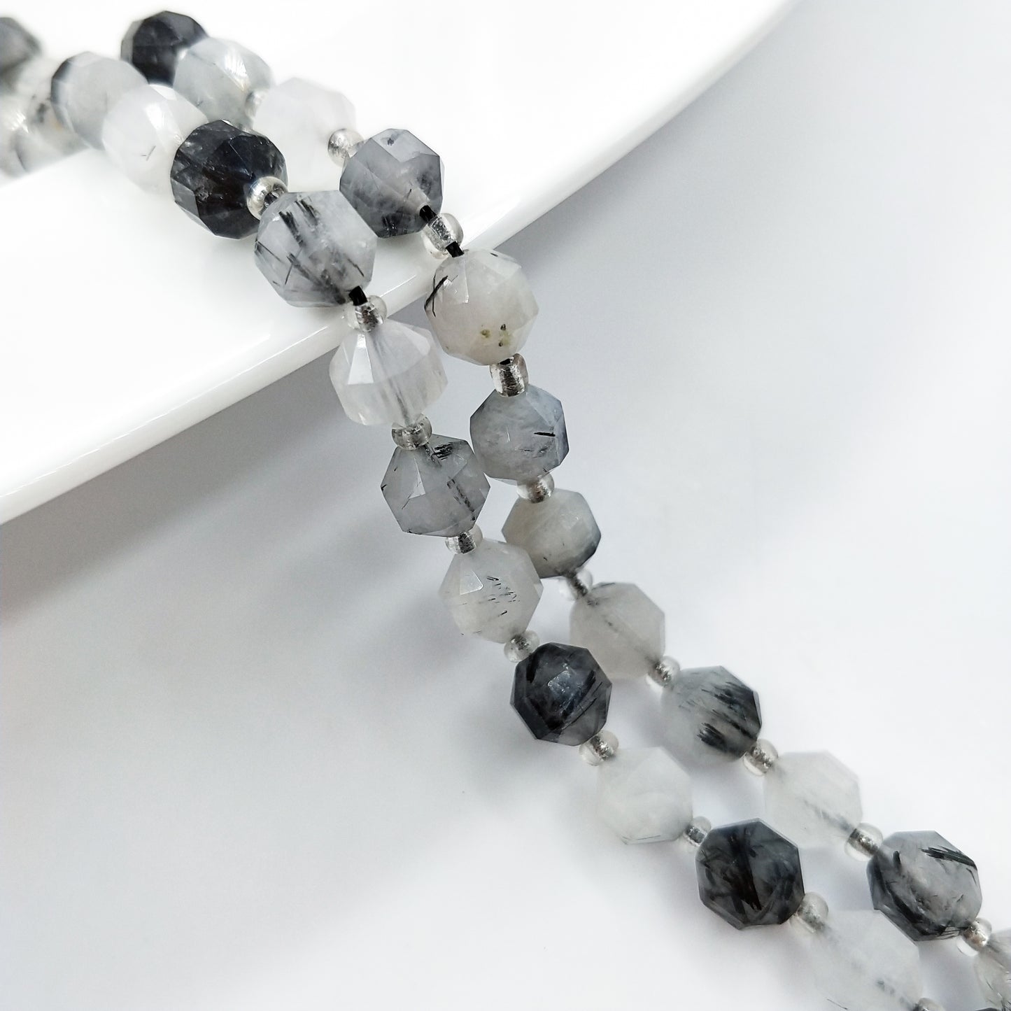 -------DIY 8mm olive faceted gemstone beads