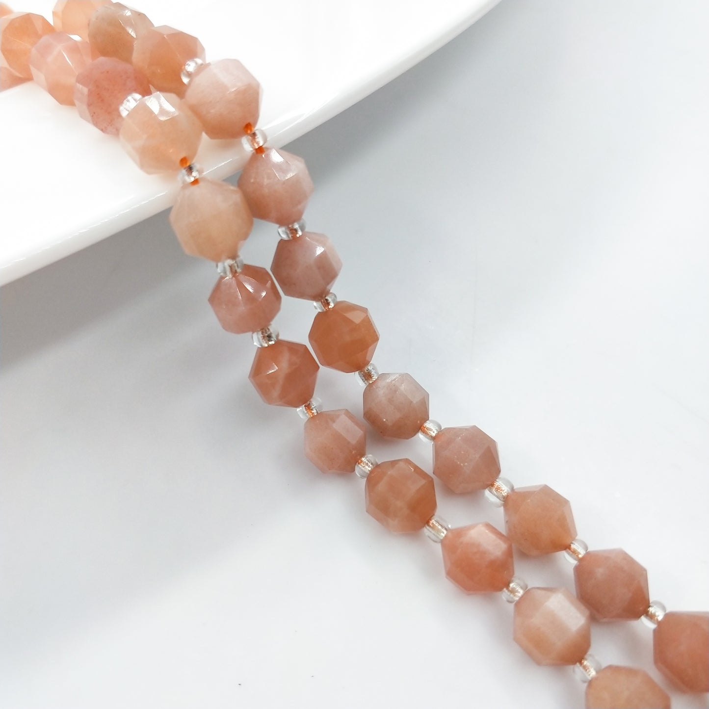 -------DIY 8mm olive faceted gemstone beads