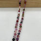 ------DIY pink Tourmaline princess and cube beads