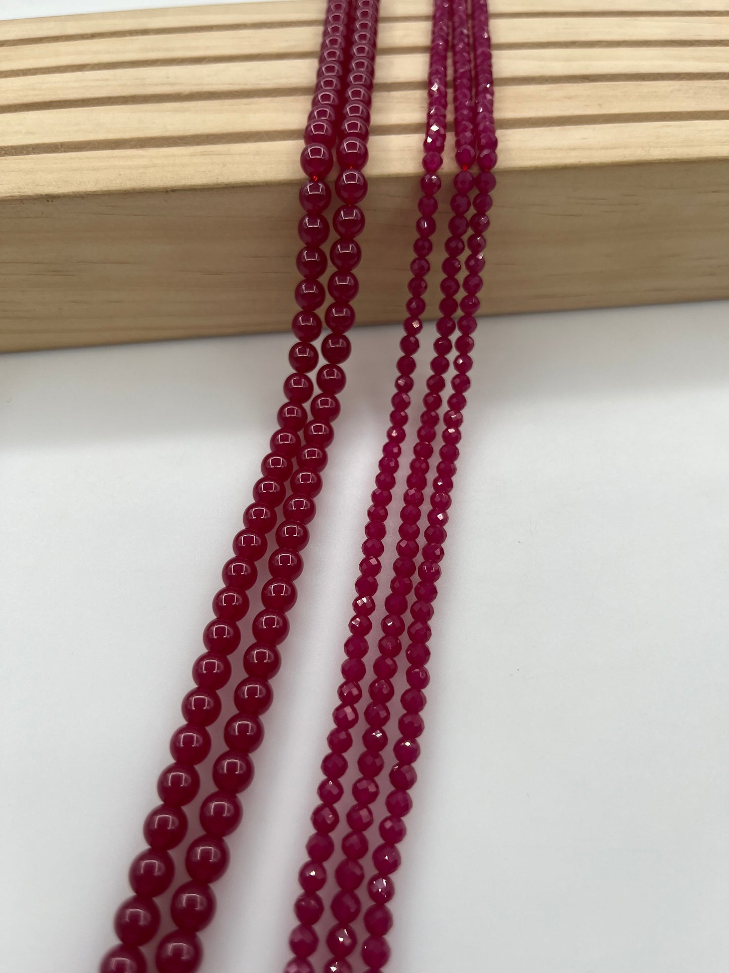 -----4mm faceted natural beads