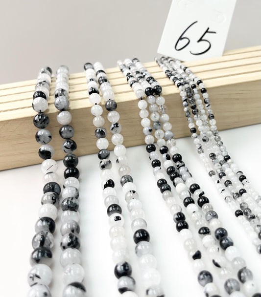 ------#65-#82 black color natural gemstone loose beads