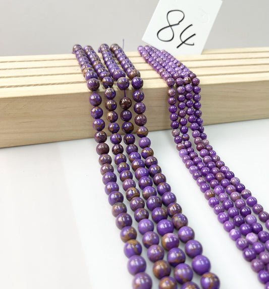 ------#83-#93 purple color natural gemstone loose beads