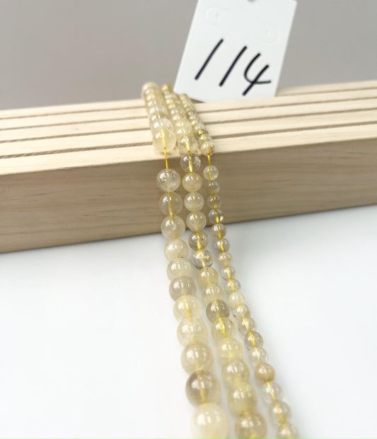 ------#114-#127 yellow color natural gemstone loose beads