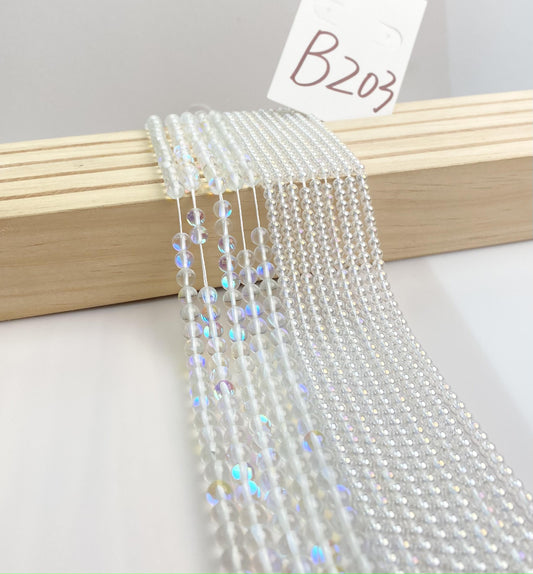 ------#B202-#B224 normal white color  loose beads