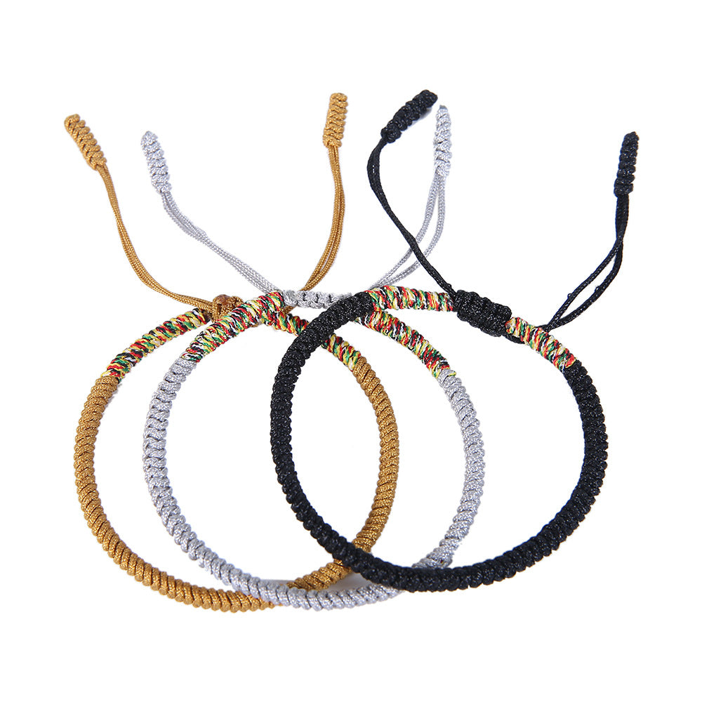 -------Lucky Woven Amulet Tibet Cord Bracelets jingang knot bracelets