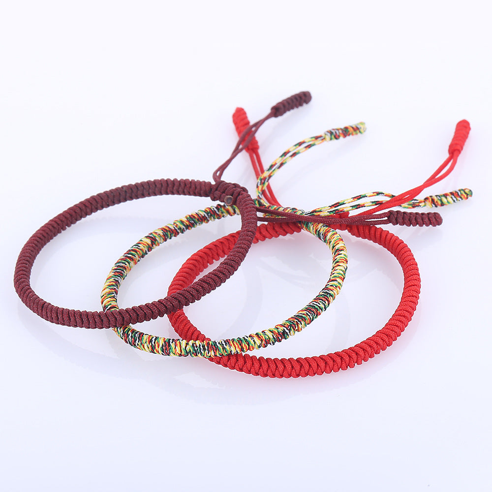 -------Lucky Woven Amulet Tibet Cord Bracelets jingang knot bracelets