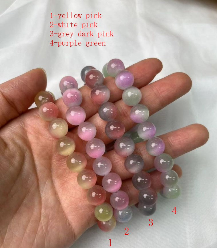 ------DIY double color cat eye  6mm 8mm 10mm beads