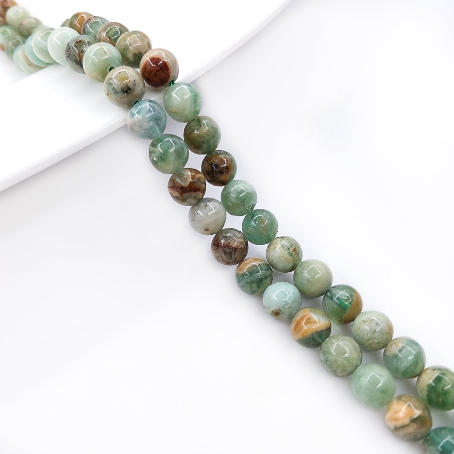 ------#42-#64 green color natural gemstone loose beads