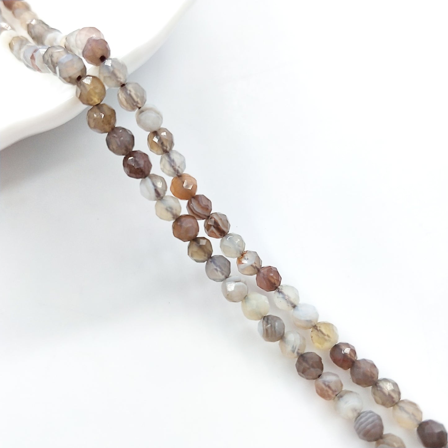 -----4mm faceted natural beads