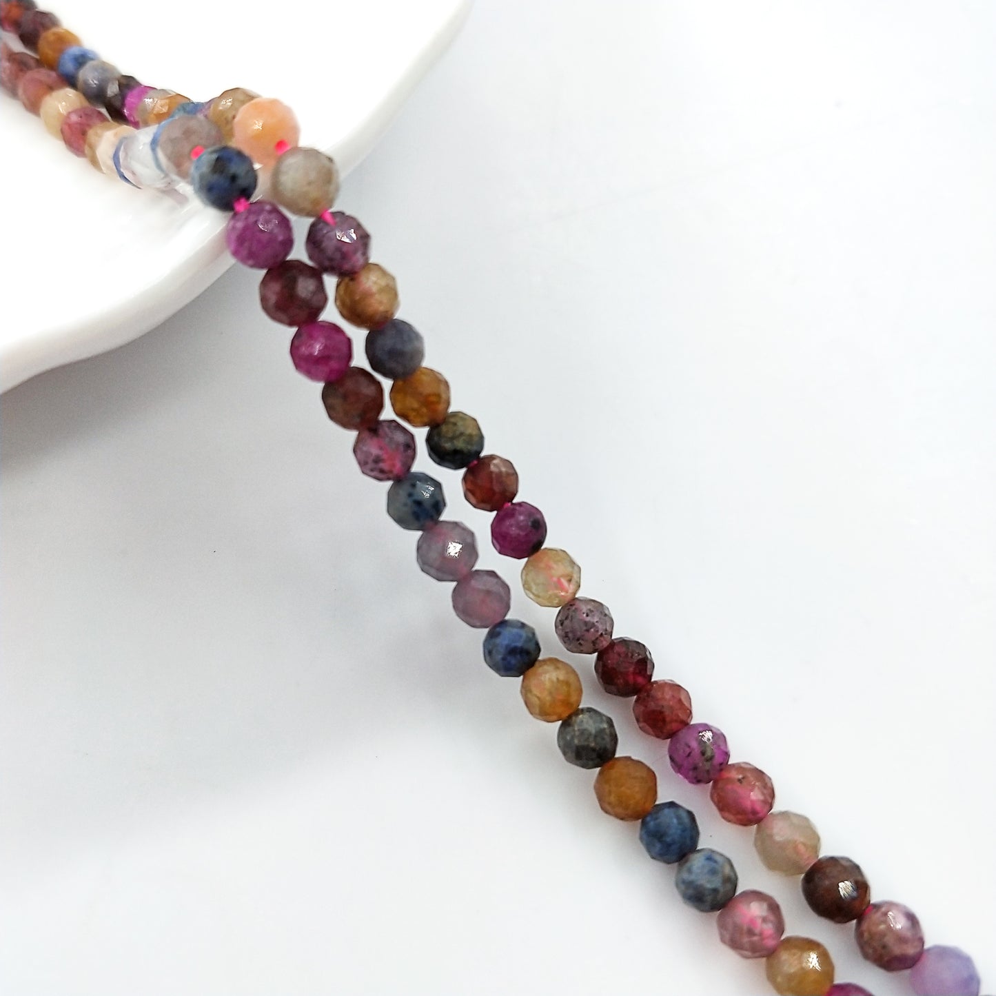 -----4mm faceted natural beads