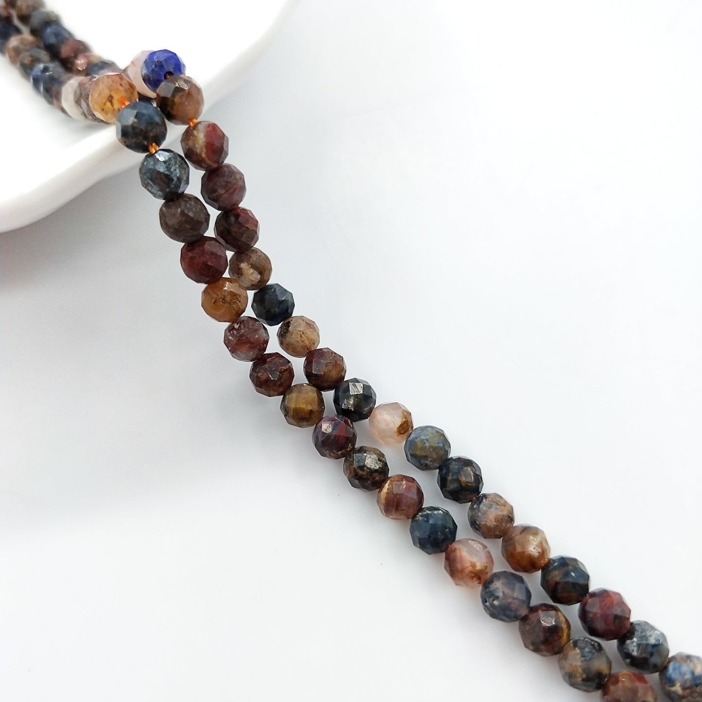 -----4mm faceted natural beads