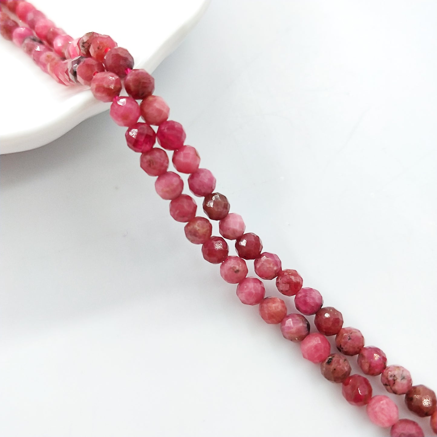 -----4mm faceted natural beads