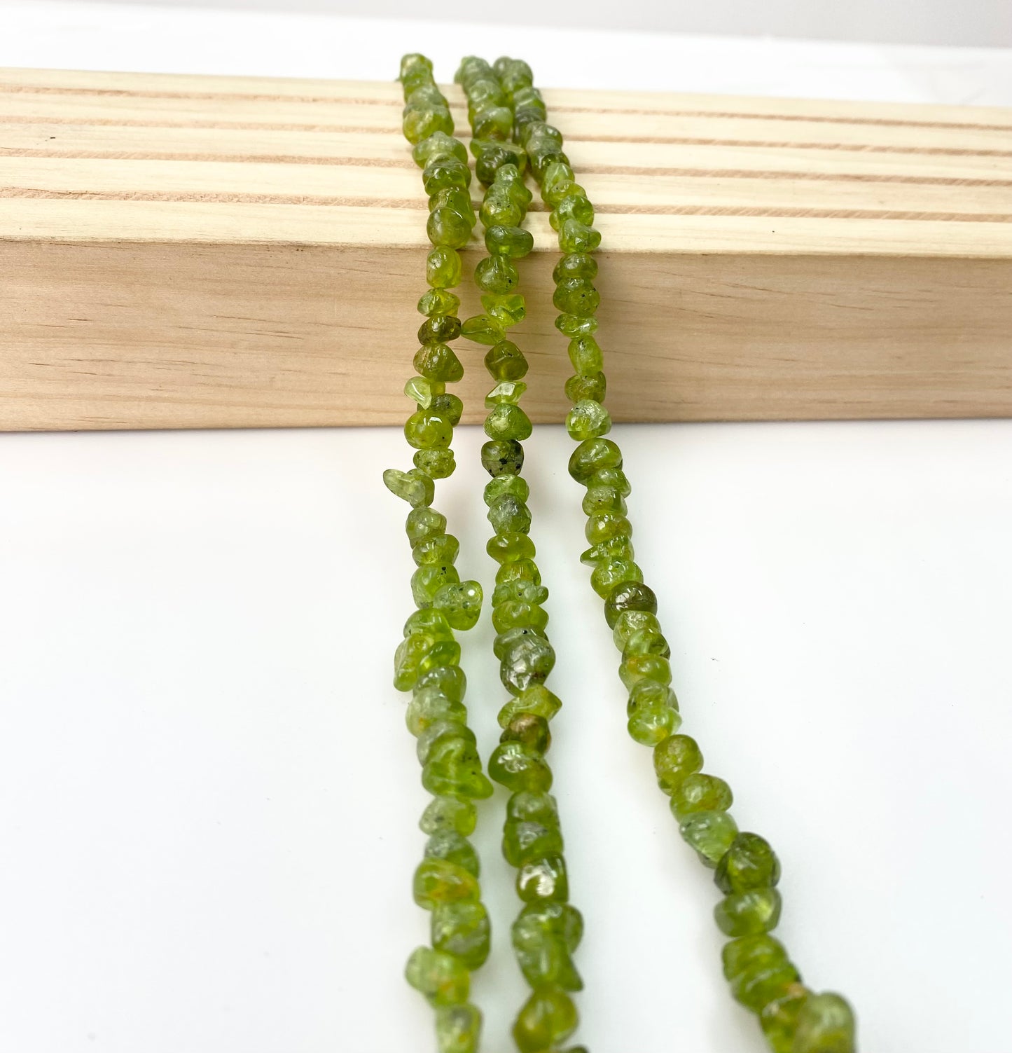 -----DIY Peridot chips 8x6.