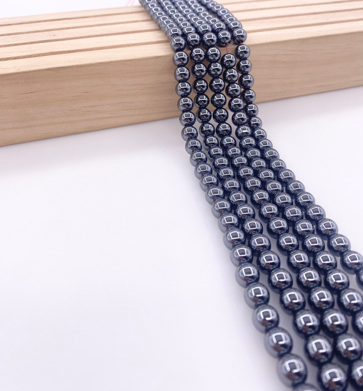 ------DIY hematite 4mm 6mm 8mm beads