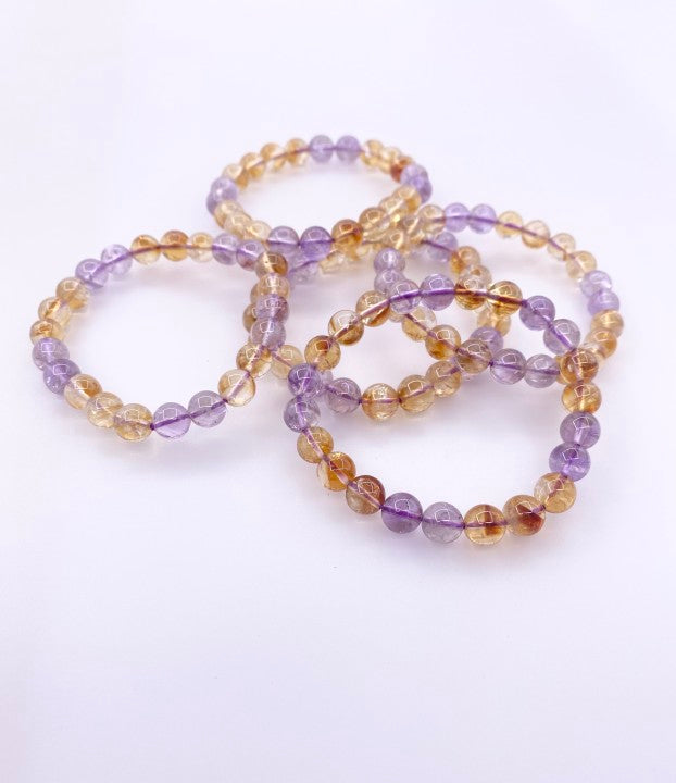 -----8mm Ametrine natural stone bracelet.