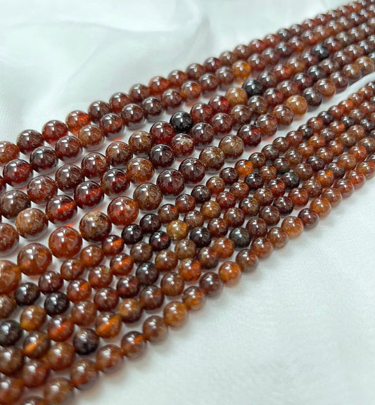 ----DIY  6mm and 8mm orange garnet-tt