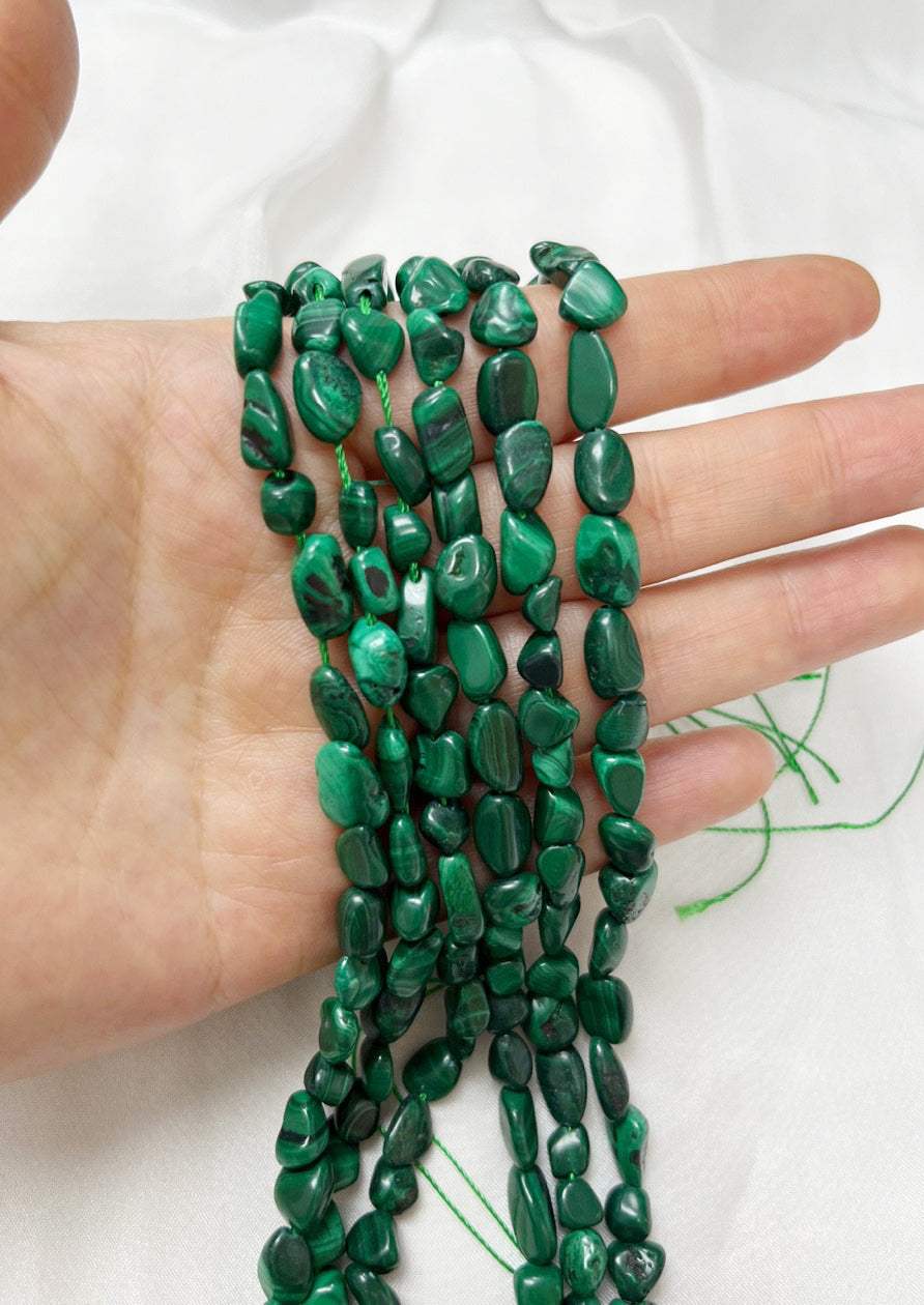 ----DIY 8*6 malachite beads-tt