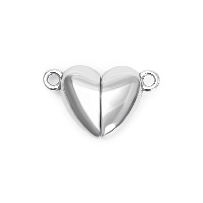 2 sets in one bag DIY stainless steel heart pendatn for bracelet