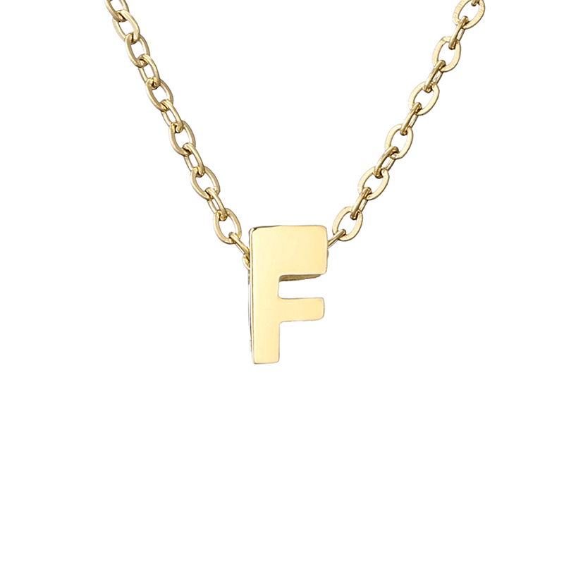 minimalist letter necklace