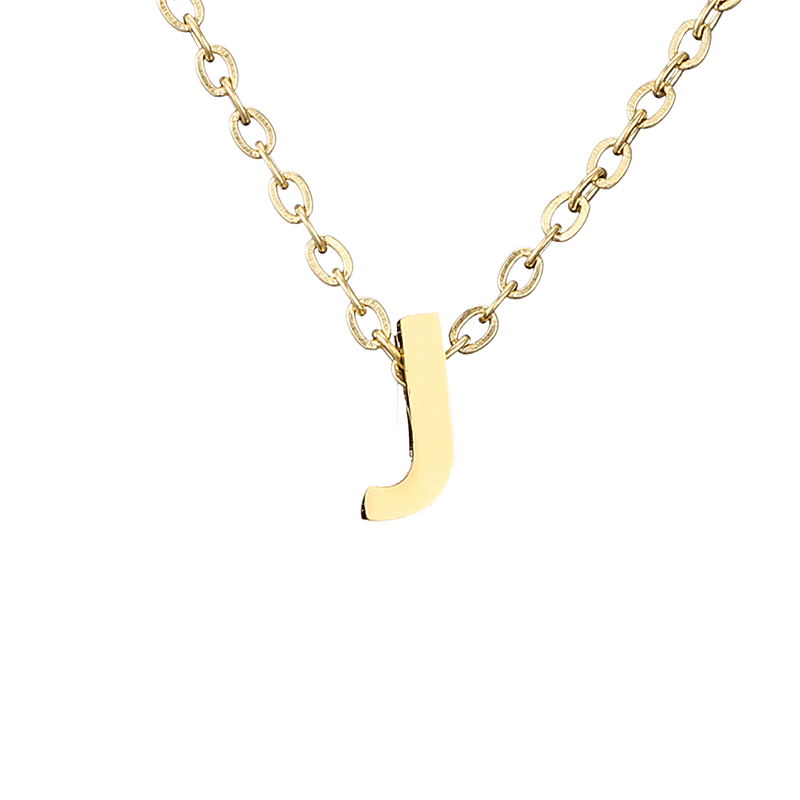 minimalist letter necklace