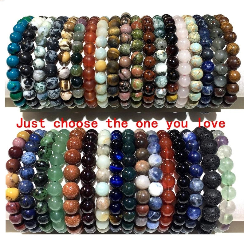 6MM Round Gemstone Bracelet