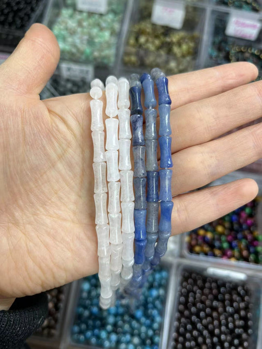 ---DIY Bamboo crystal beads