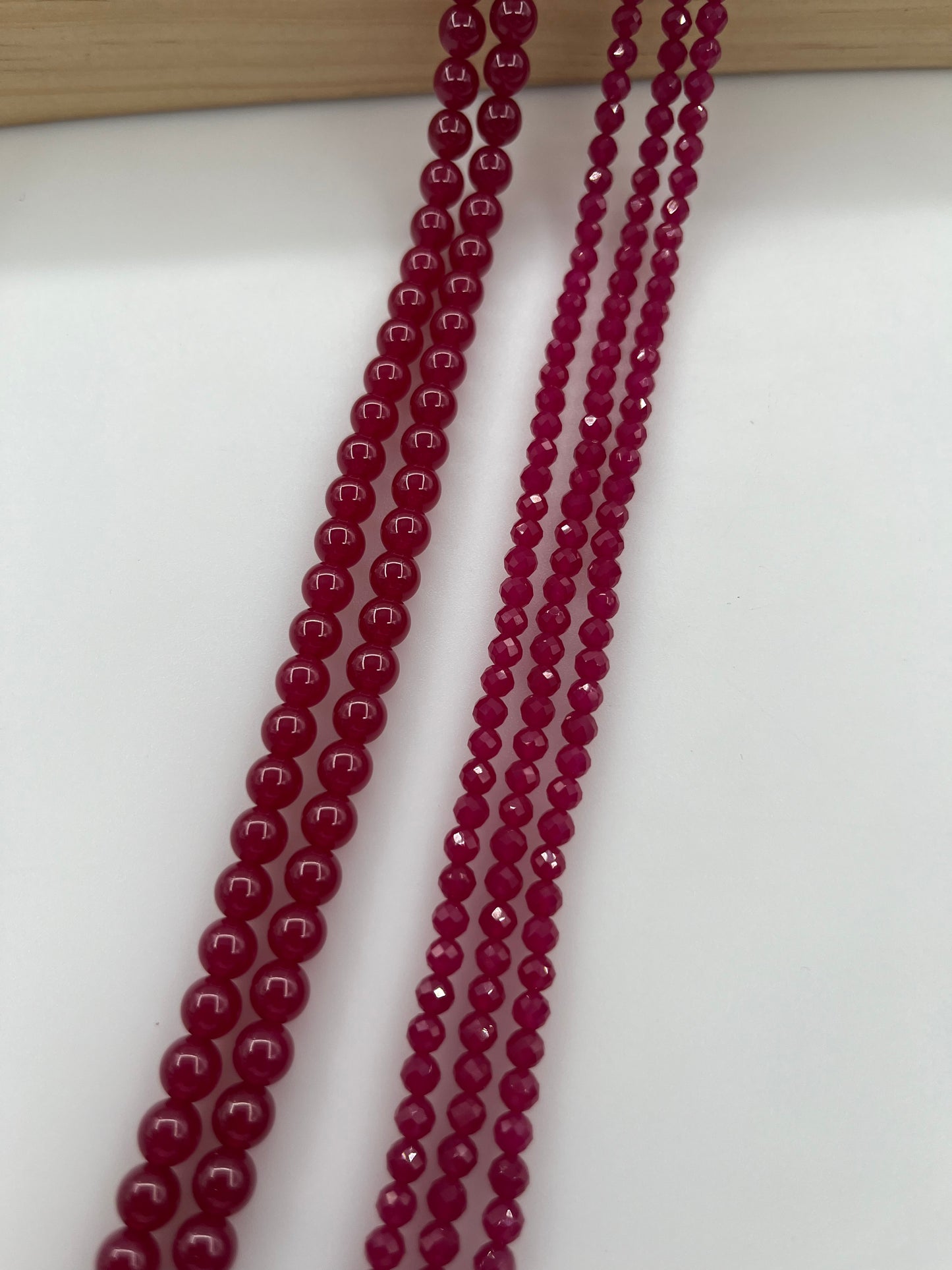 -----4mm faceted natural beads