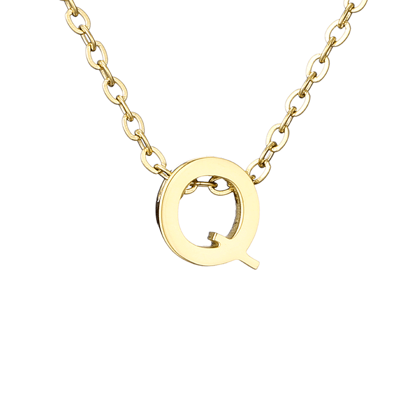 minimalist letter necklace