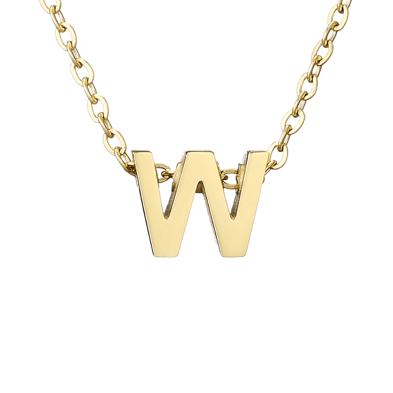 minimalist letter necklace