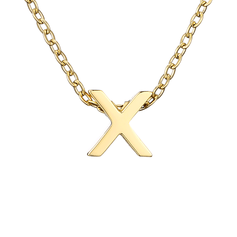 minimalist letter necklace