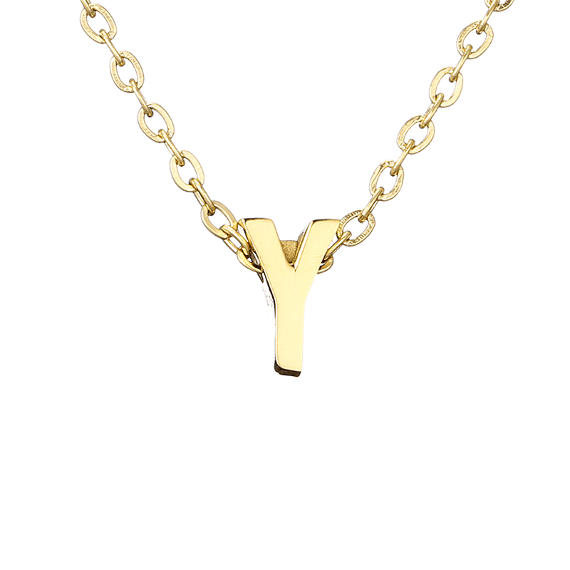 minimalist letter necklace