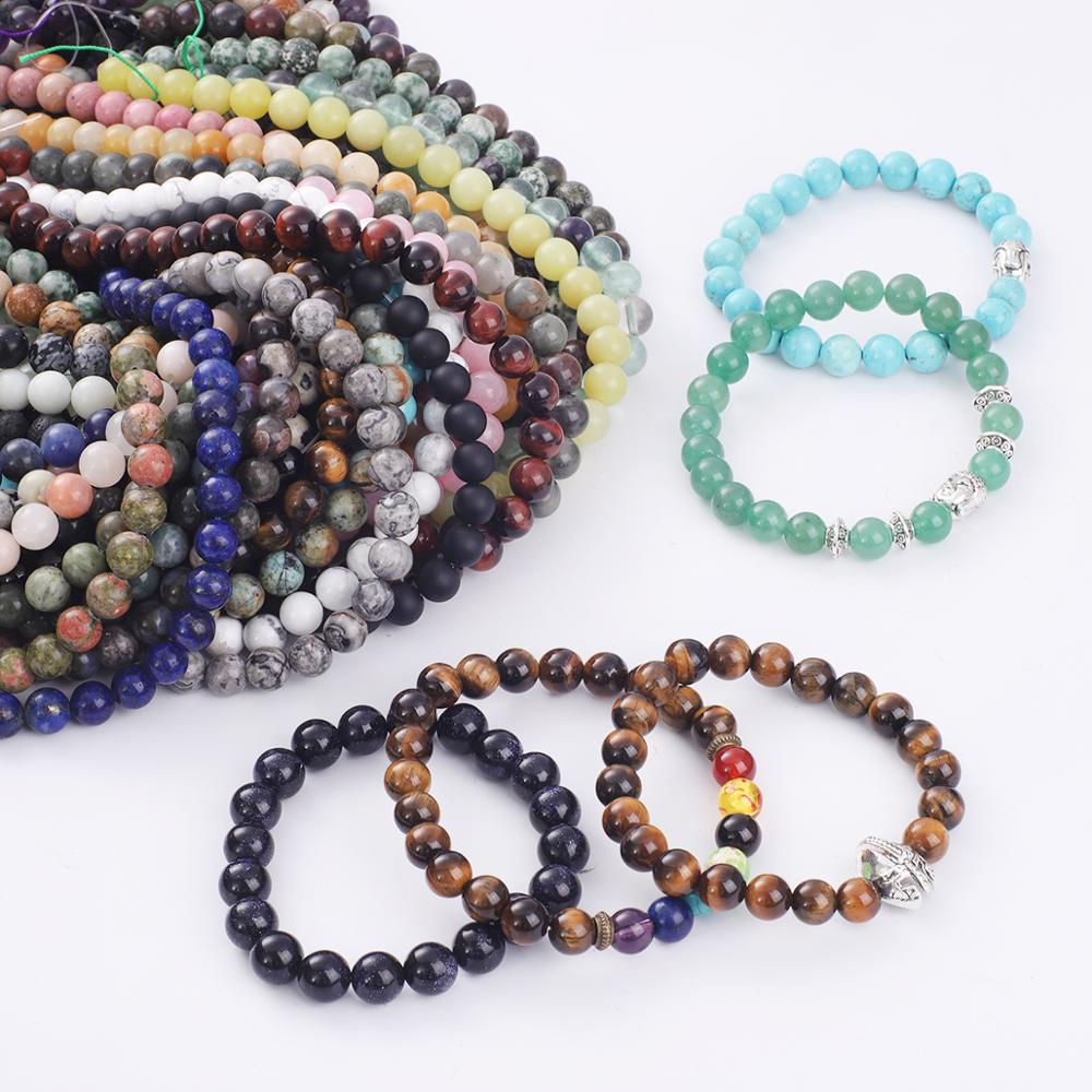 6MM Round Gemstone Bracelet