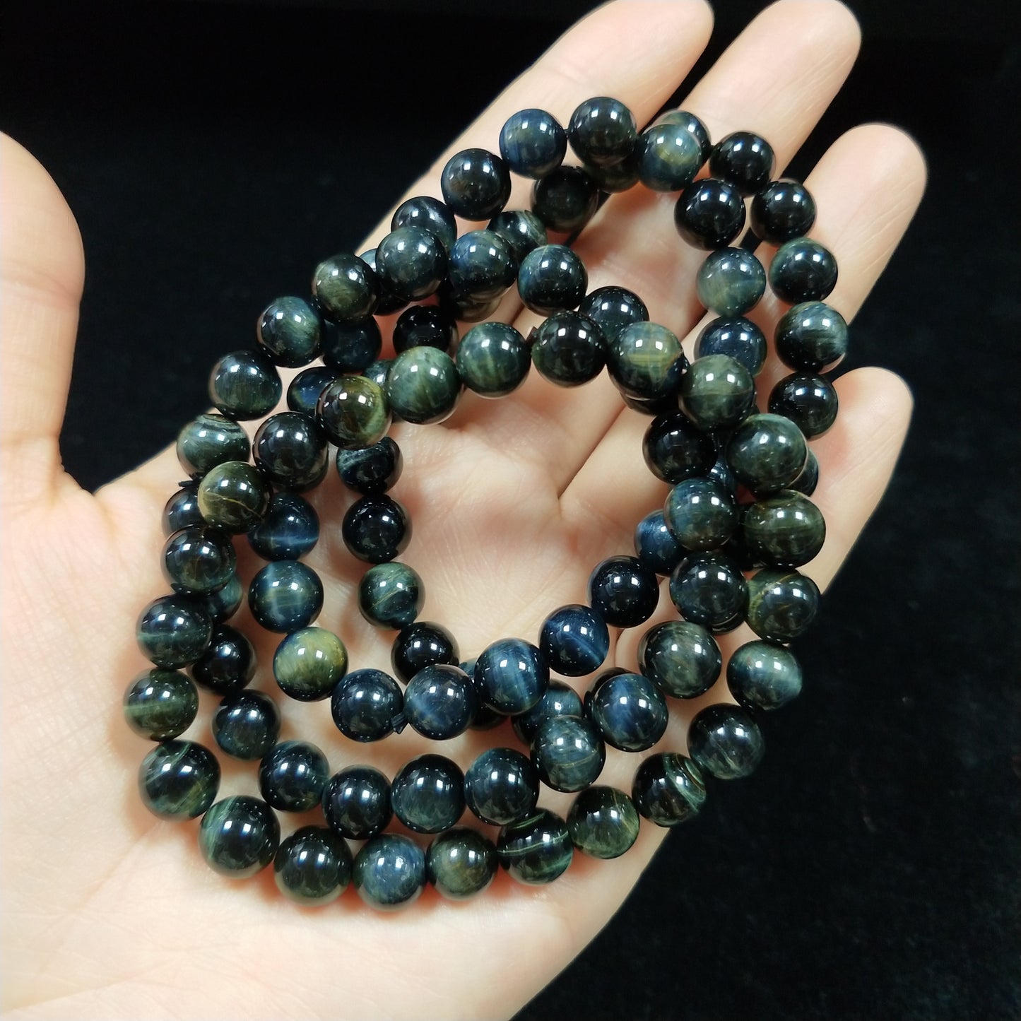 -----high quality black tiger eye bracelet