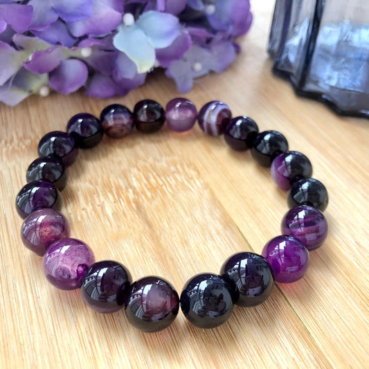 1pcs self healing amethyst bracelet