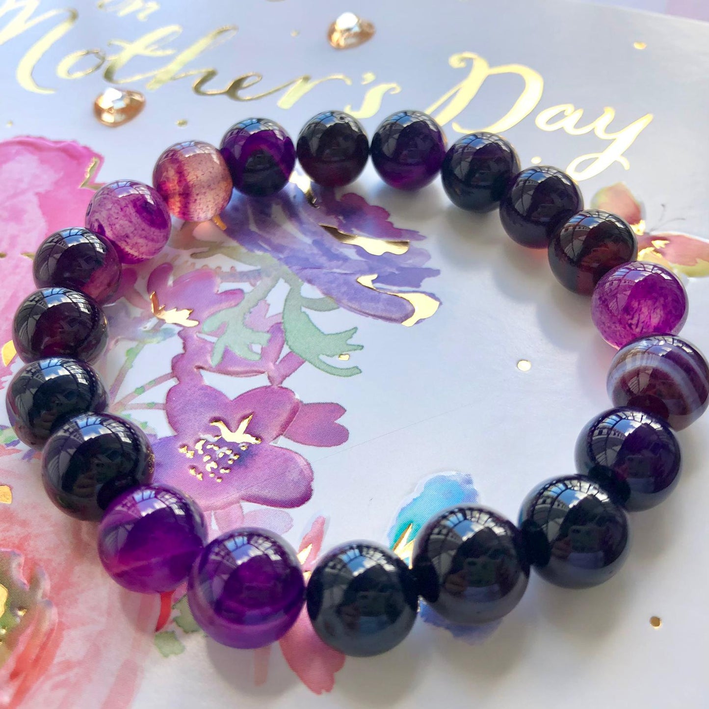 1pcs self healing amethyst bracelet