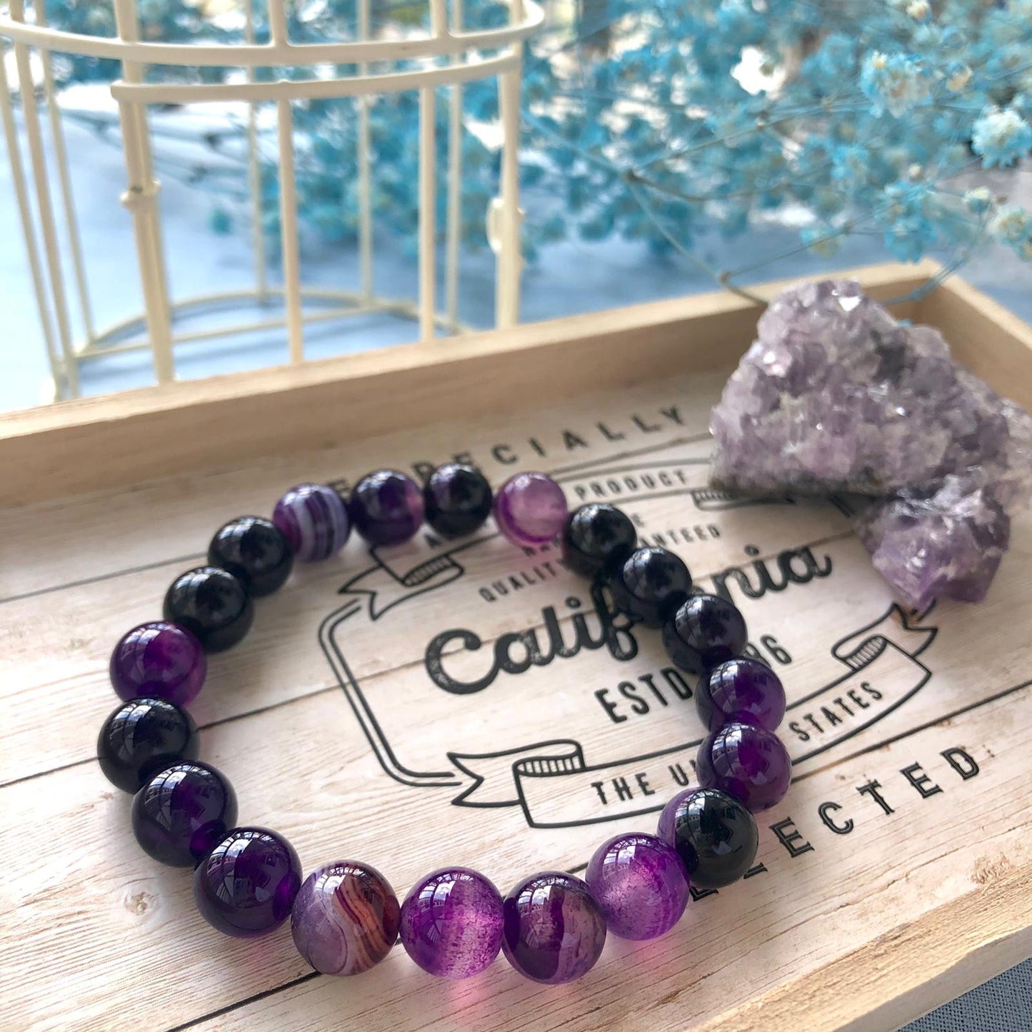 1pcs self healing amethyst bracelet