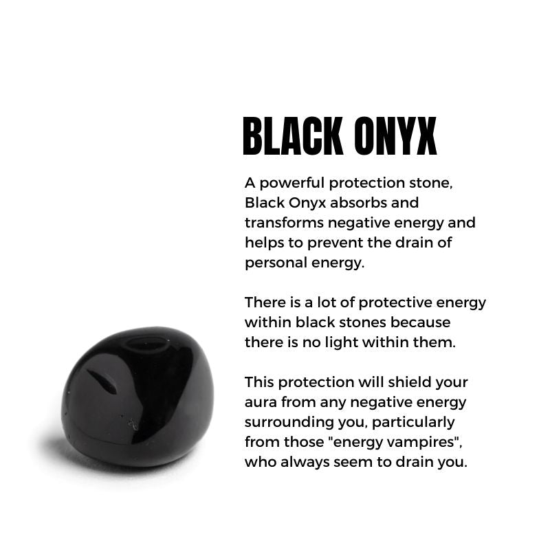 1pcs powerful protection black onyx stone bracelet