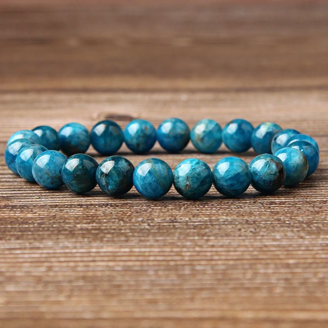 1pcs enhancing and promoting creativity blue apatite bracelet