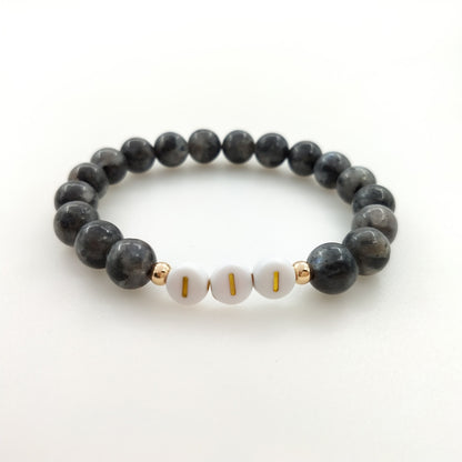 lucky number gemstone bracelet