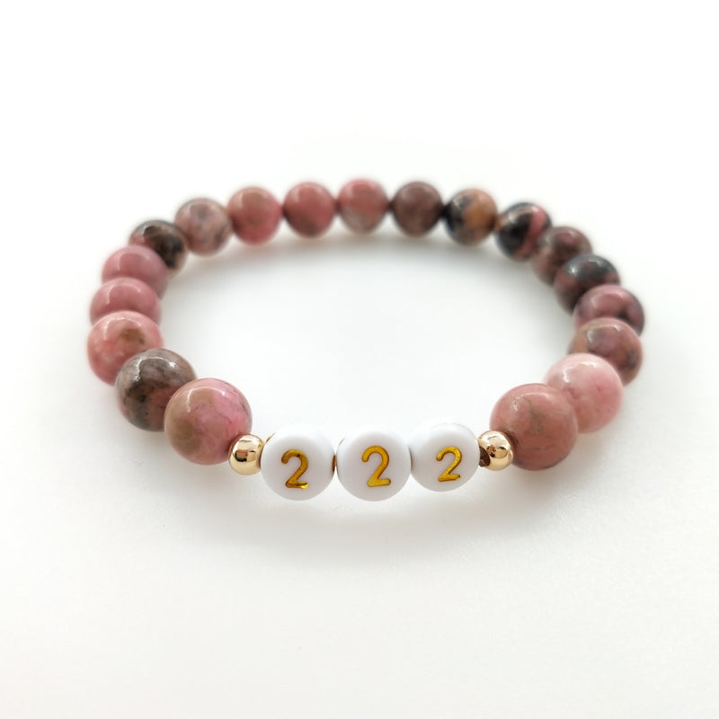 lucky number gemstone bracelet