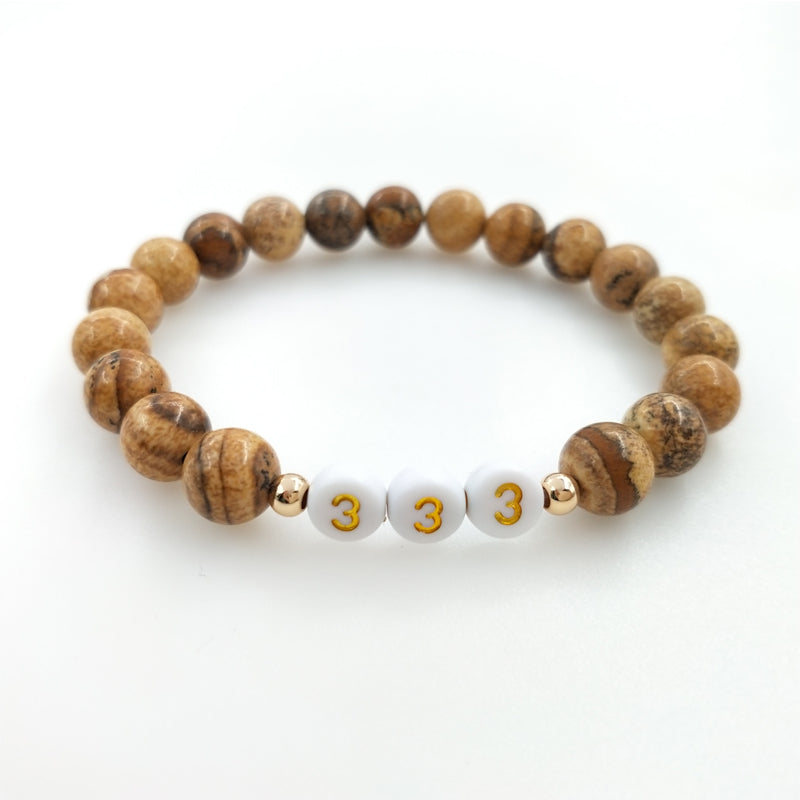 lucky number gemstone bracelet