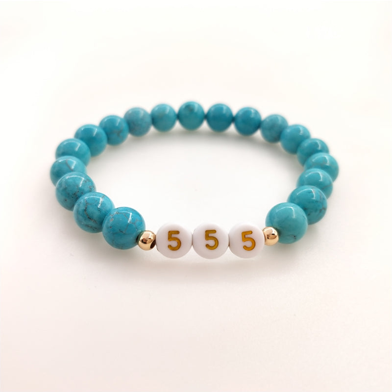 lucky number gemstone bracelet