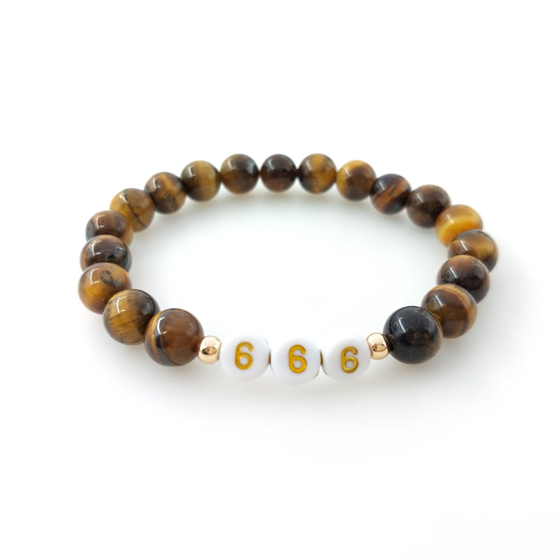 lucky number gemstone bracelet