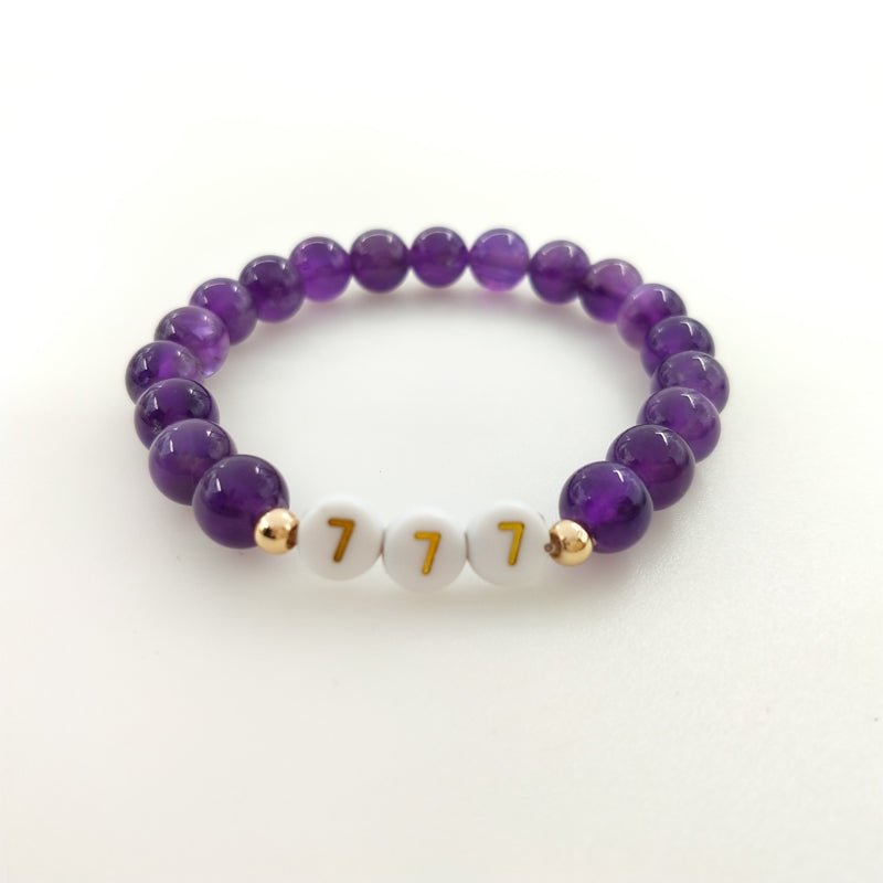 lucky number gemstone bracelet