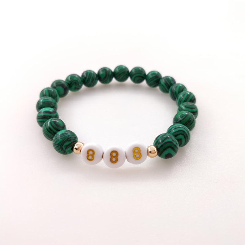 lucky number gemstone bracelet