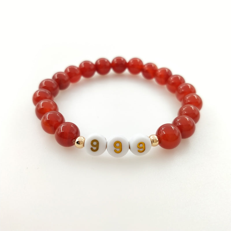 lucky number gemstone bracelet