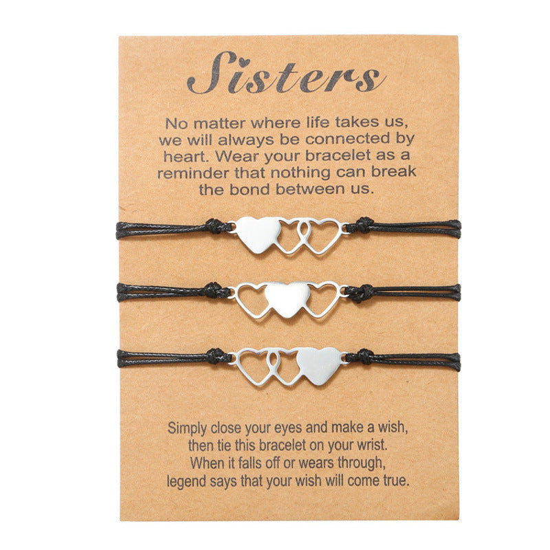 friendship couple bracelets sets for mother, for sister gift