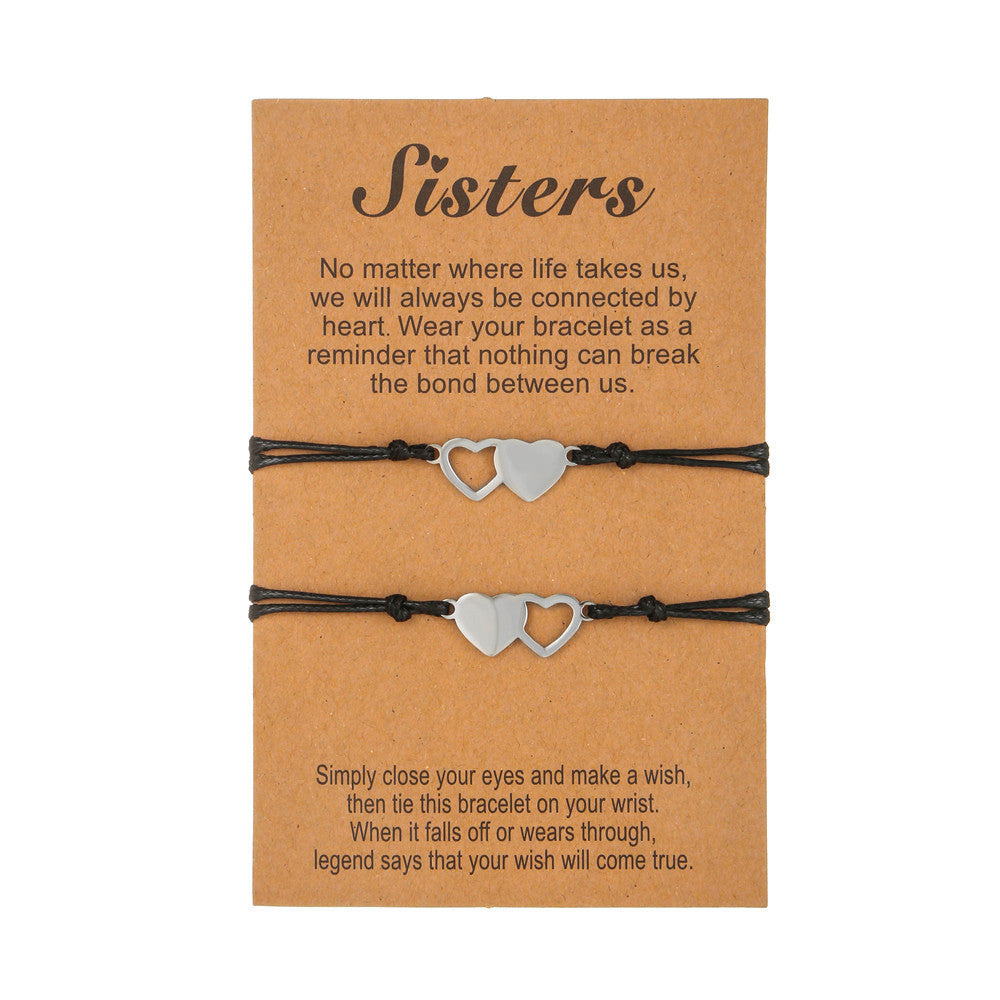 friendship couple bracelets sets for mother, for sister gift