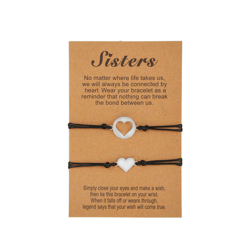 friendship couple bracelets sets for mother, for sister gift